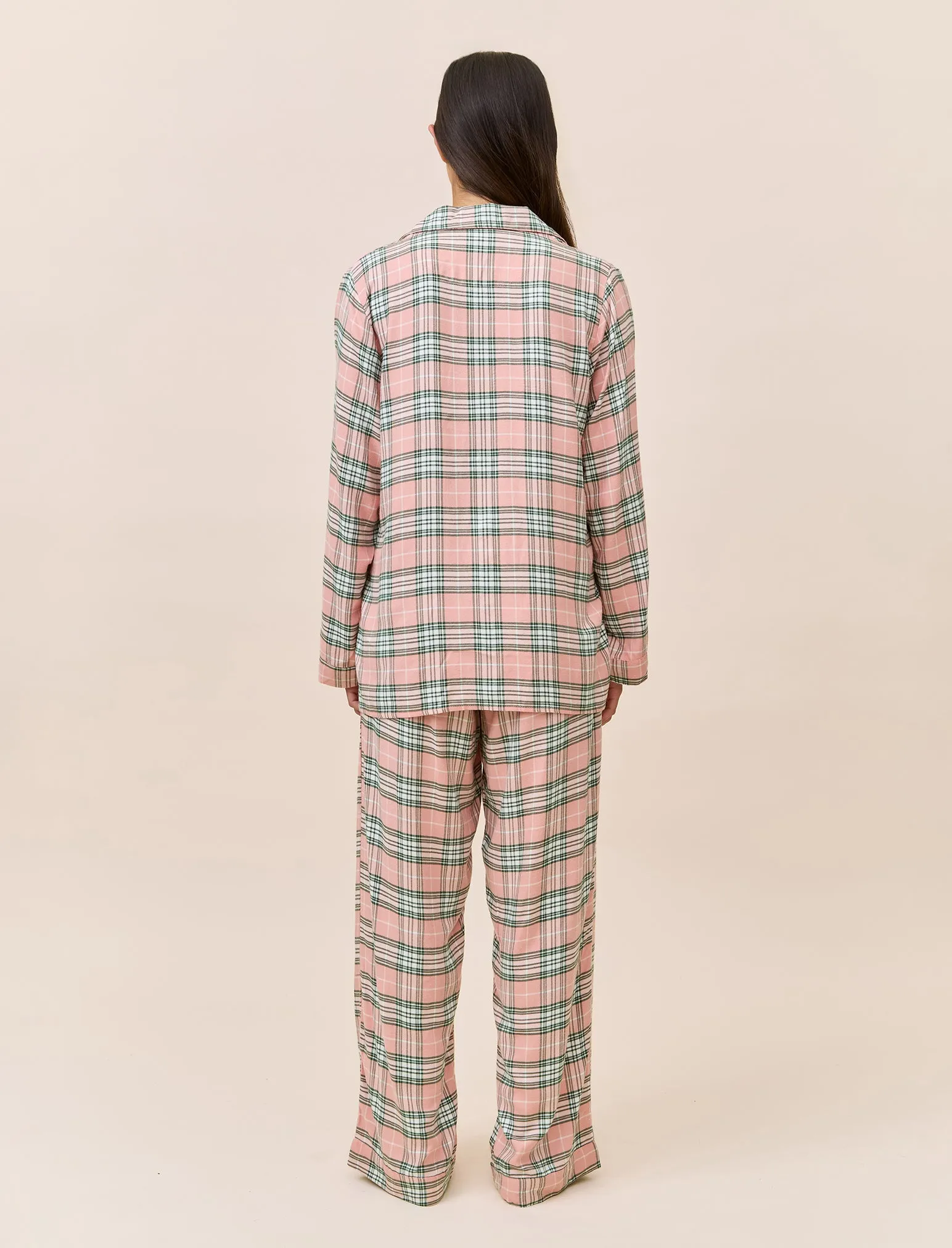 Comfy Plaid Full Length PJ Set