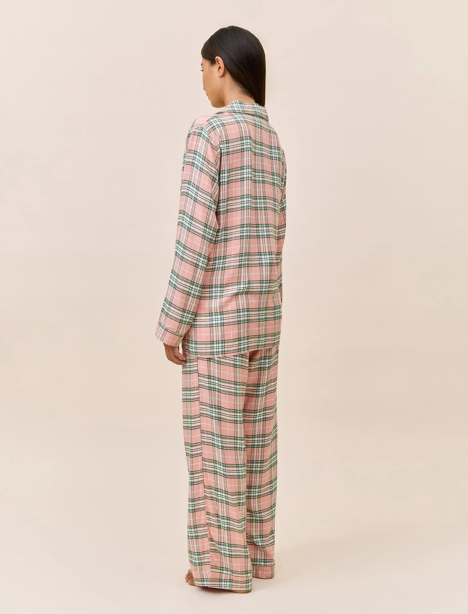 Comfy Plaid Full Length PJ Set