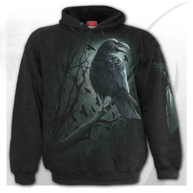 Shadow Raven Mens Hoodie
