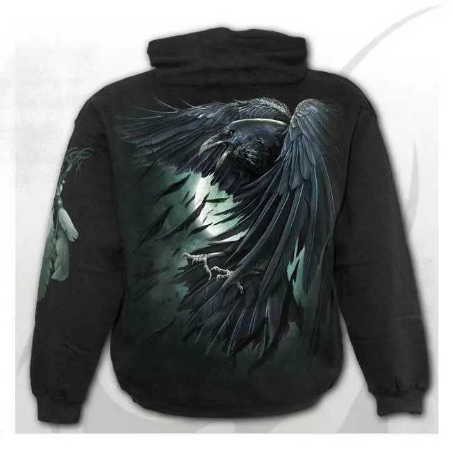 Shadow Raven Mens Hoodie